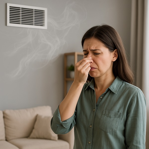 Musty or foul smells that emerge when the HVAC turns on require air duct cleaning services