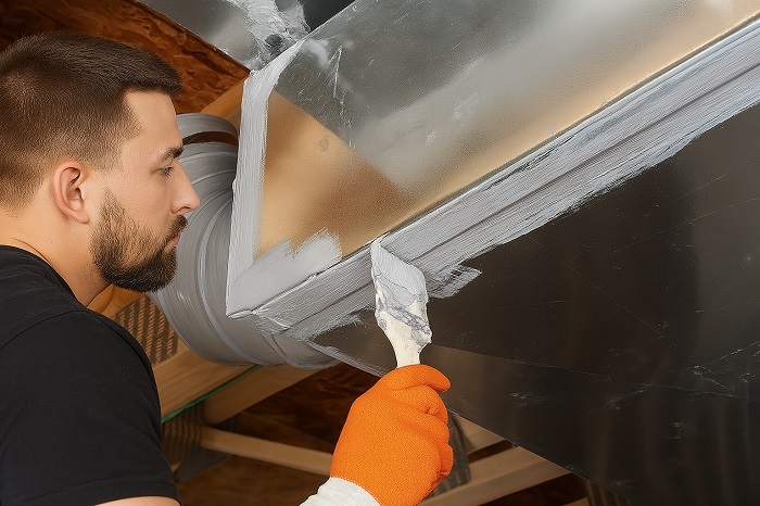 poor sealing of an air duct needs air duct repair services in st cloud