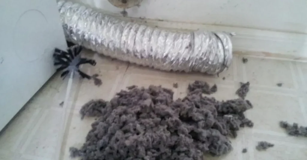 dryer vent blocked clogged