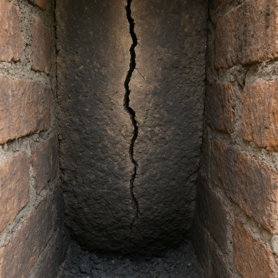 Crack in the Flue lINER Crack in the Flue lINER